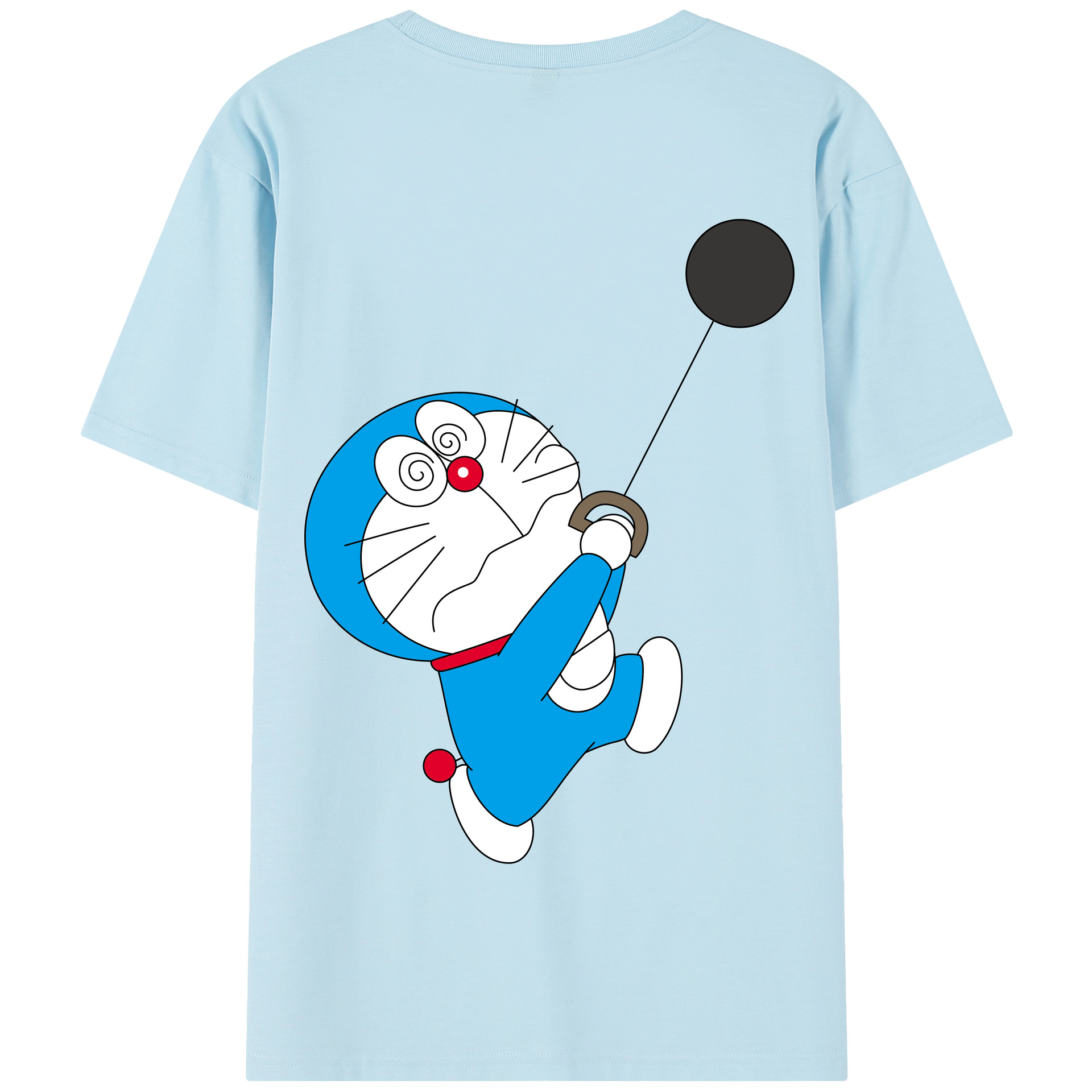 （画像用） ドラえもん Doraemon 綿100％半袖Tシャツ（背面プリント）